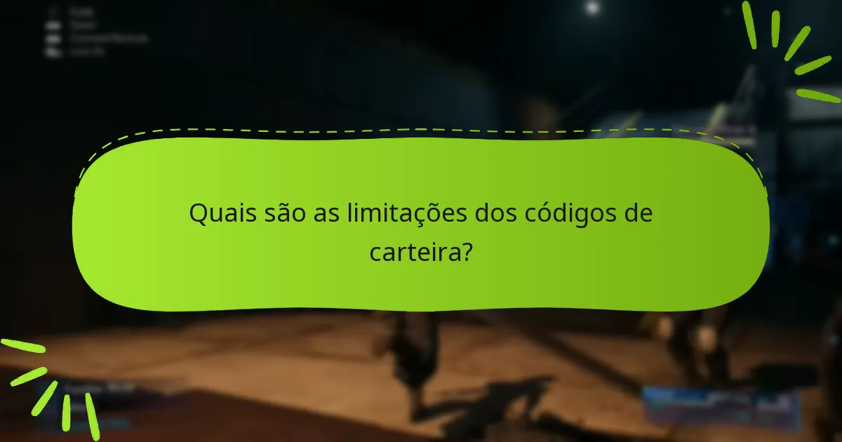 Como posso resolver problemas com o resgate de códigos de carteira?